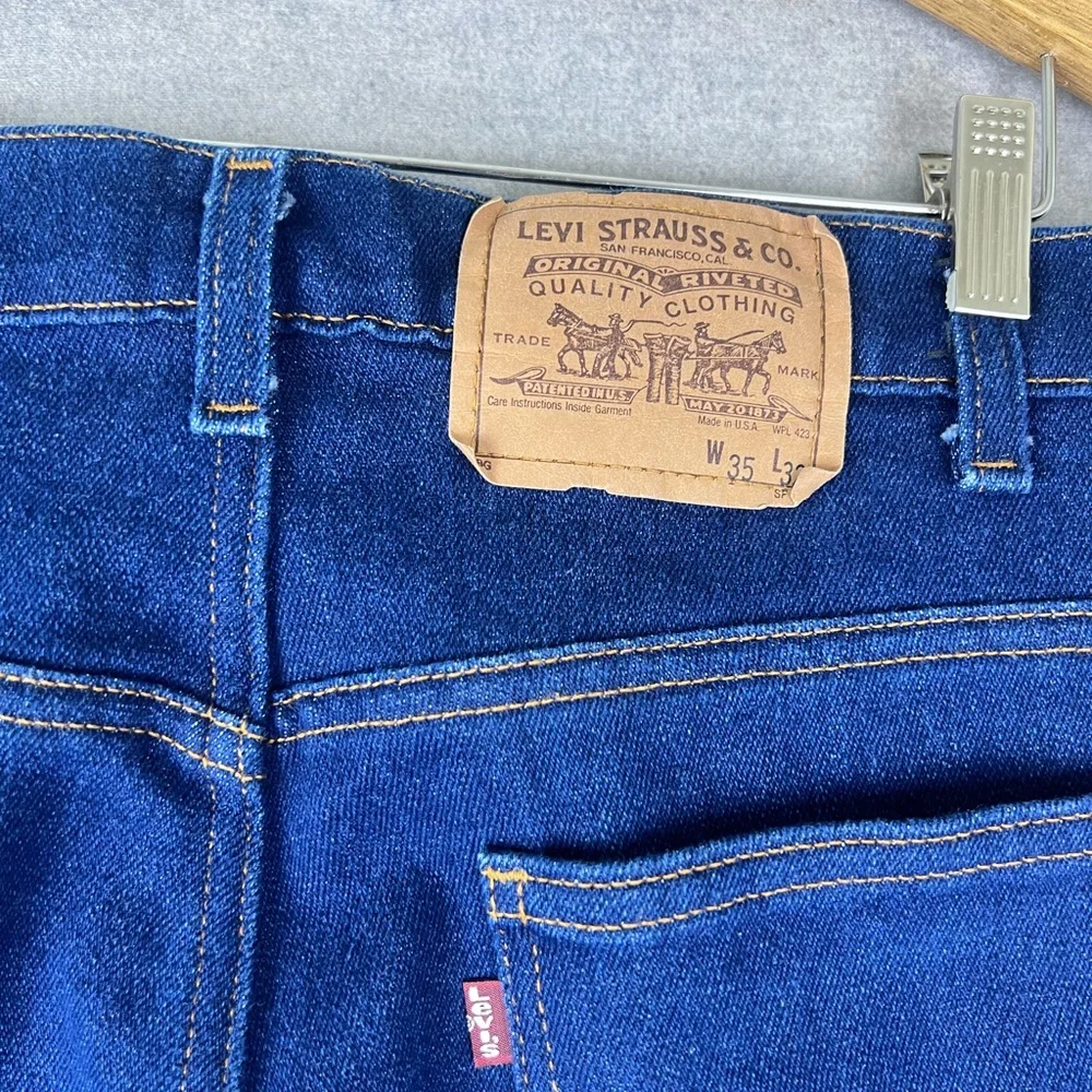 Vintage‎ Levis 505 Straight Leg Jeans Dark Wash Blue Denim Mens 32x29